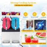 Garvee Double Tank Commercial Slushy Machine, 30L/7.9 Gal Stainless Steel Frozen Drinks Margarita Smoothie Maker - Image 2