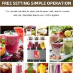 MIDODO Commercial Slushy Machine, 3×15 L Tank Frozen Drink Maker - Image 3