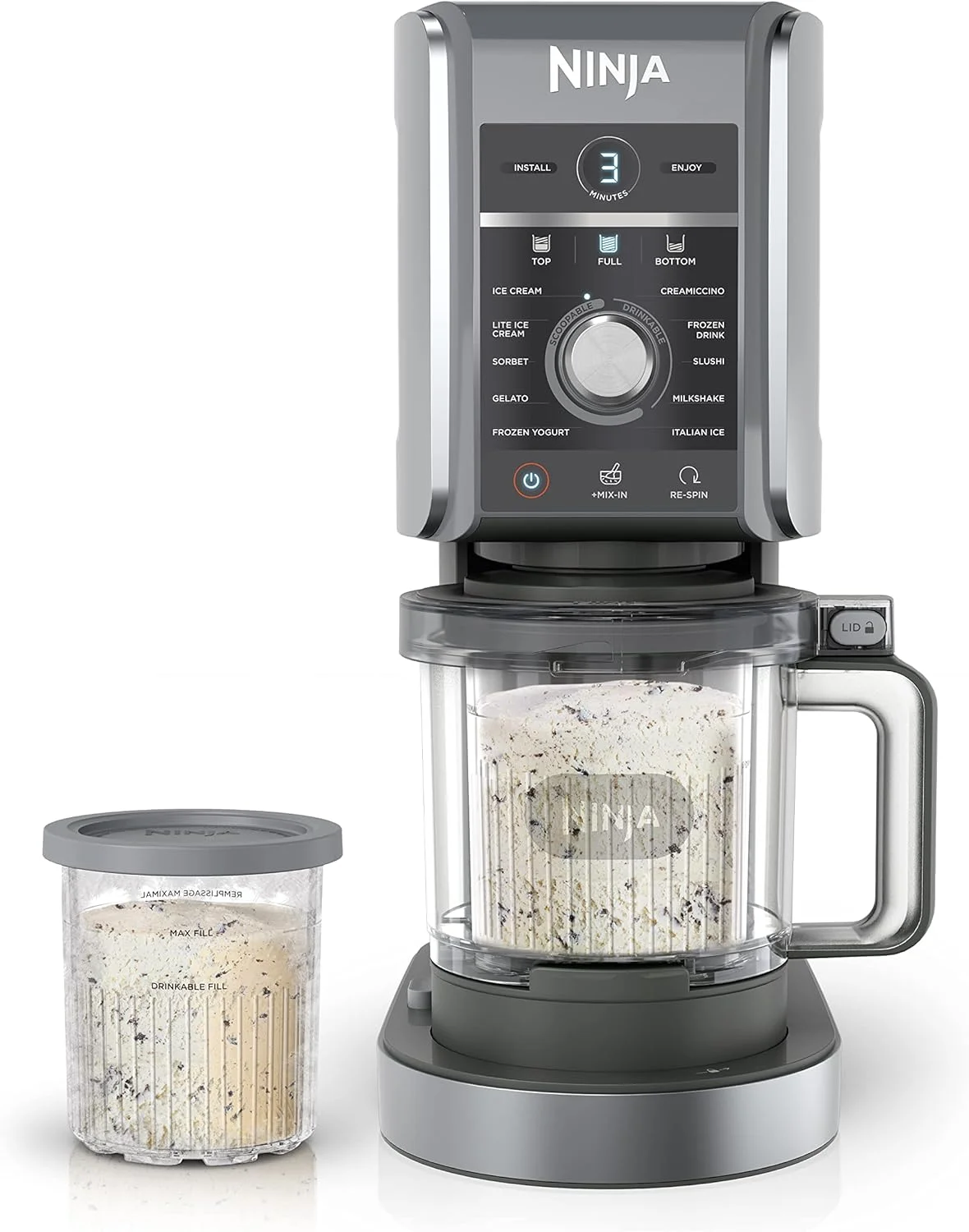 71t9VcZQVVL._AC_SL1500_ Ninja CREAMi XL Deluxe 11-in-1 Ice Cream and Frozen Treat Maker - Image 1