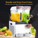 Garvee Double Tank Commercial Slushy Machine, 30L/7.9 Gal Stainless Steel Frozen Drinks Margarita Smoothie Maker - Image 4